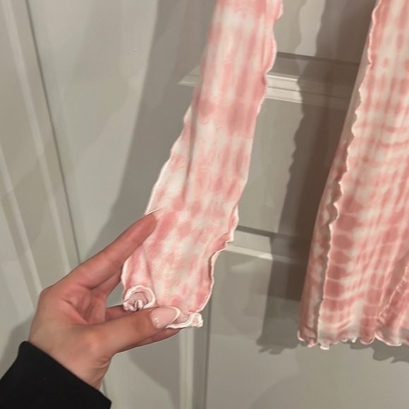 Pink tie dye mesh XS dress - Picture 3 of 3